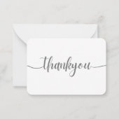 パーソナライズされたサンキューカード ノートカード (裏面)