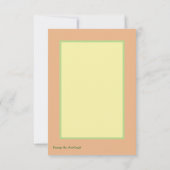 パーソナライズされたサンキューカード:フローラ サンキューカード (裏面)