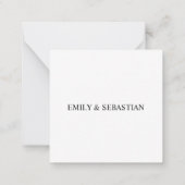 パーソナライズされたサンキューカード – ユーカリ葉カード ノートカード (裏面)