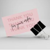 パーソナライズされたサンキューカード 名刺