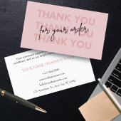 パーソナライズされたサンキューカード 名刺