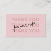 パーソナライズされたサンキューカード 名刺 (正面)