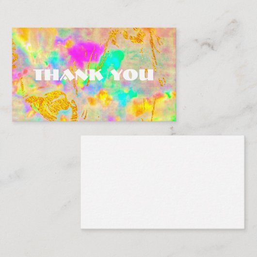パーソナライズされたサンキューカード 名刺 (正面/裏面)
