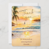 パーソナライズされたサンキューカード 招待状 (正面)