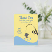 パーソナライズされたサンキューカード - 釣りテーマ ポストカード (スタンド正面)