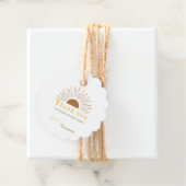 パーソナライズされたサンキューベイビーシャワーレトロサン フェイバータグ (インサイチュ)