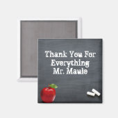 パーソナライズされたサンキュー先生 マグネット (正面/裏面)