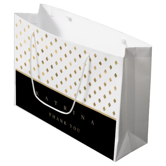 パーソナライズされたサンキュー抱き枕 ラージペーパーバッグ (正面アングル)