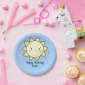 パーソナライズされたサンシャインハッピーバースデー紙プレート ペーパープレート (パーティー)