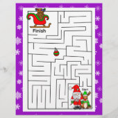 パーソナライズされたサンタからの子ども向け手紙 (裏面)