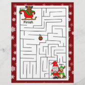 パーソナライズされたサンタからの子ども向け手紙 (裏面)