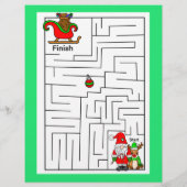 パーソナライズされたサンタからの子ども向け手紙 (裏面)