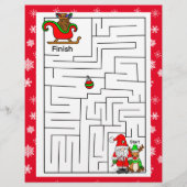 パーソナライズされたサンタからの子ども向け手紙 (裏面)