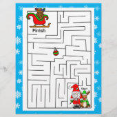 パーソナライズされたサンタからの子ども向け手紙 (裏面)