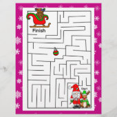 パーソナライズされたサンタからの子ども向け手紙 (裏面)