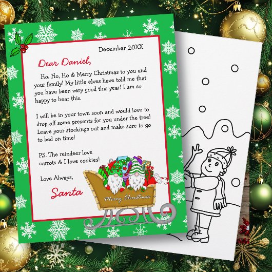 パーソナライズされたサンタからの子ども向け手紙