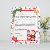 パーソナライズされたサンタからの子ども向け手紙 (スタンド正面)