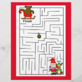 パーソナライズされたサンタからの子ども向け手紙 (裏面)