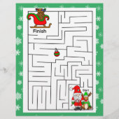 パーソナライズされたサンタからの子ども向け手紙 (裏面)