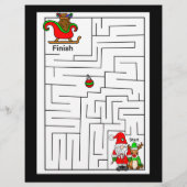 パーソナライズされたサンタからの子ども向け手紙 (裏面)