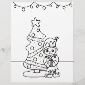 パーソナライズされたサンタからの子ども向け手紙 (裏面)