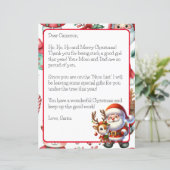 パーソナライズされたサンタからの子ども向け手紙 (スタンド正面)