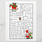 パーソナライズされたサンタからの子ども向け手紙 (裏面)