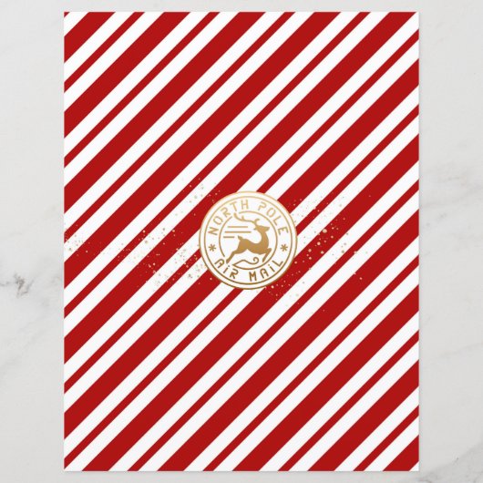 パーソナライズされたサンタからの手紙 (裏面)