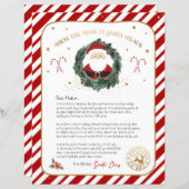 パーソナライズされたサンタからの手紙 (正面/裏面)