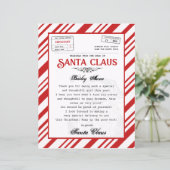 パーソナライズされたサンタからの手紙 (スタンド正面)
