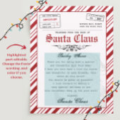 パーソナライズされたサンタからの手紙