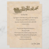 パーソナライズされたサンタからの手紙 シーズンカード (正面/裏面)