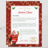 パーソナライズされたサンタからの手紙 |北極メール (正面/裏面)