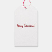 パーソナライズされたサンタウィズギフトホリデーギフトラベル ギフトタグ (裏面)