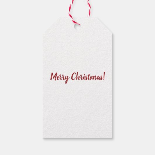 パーソナライズされたサンタウィズギフトホリデーギフトラベル ギフトタグ (裏面)