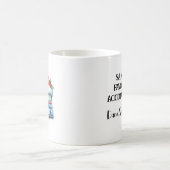 パーソナライズされたサンタクお気に入りのト コーヒーマグカップ (中央)