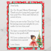 パーソナライズされたサンタクロースからの子ども向け手紙 (正面)