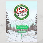 パーソナライズされたサンタクロースからの子ども向け手紙 (裏面)