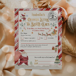 パーソナライズされたサンタクロースへの北極の公式書簡