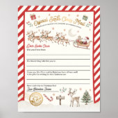 パーソナライズされたサンタクロースへの北極の公式書簡 ポスター (正面)