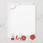 パーソナライズされたサンタクロースへの北極の公式書簡 招待状 (裏面)