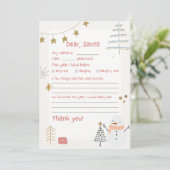 パーソナライズされたサンタクロースへの北極の公式書簡 招待状 (スタンド正面)