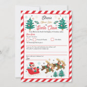 パーソナライズされたサンタクロースへの北極の公式書簡 招待状 (正面)