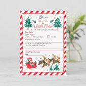 パーソナライズされたサンタクロースへの北極の公式書簡 招待状 (スタンド正面)