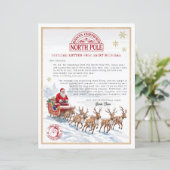 パーソナライズされたサンタレ子供へター (スタンド正面)