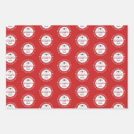 パーソナライズされたサンタ北表現極 ラッピングペーパーシート