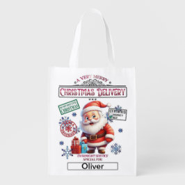 パーソナライズされたサンタ袋 – クリスマスサすてきータ エコバッグ