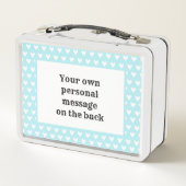 パーソナライズされたサーカス子ども メタルランチボックス (裏面)