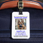 パーソナライズされたサービスドッグ写真IDバッジ ラゲッジタグ<br><div class="desc">Service Dog – あなたの犬は保、これらのk9サービスドッグIDバッジの1つを使用して作業している間、あなたの犬は集中し、雑音に切り取る間、あなたの犬をワーキングサービスドッグとして簡単に識別する。必要ではないが、サービスドッグIDバッジあなた与えと、あなたのサービスドッグの心の平和と旅行の容易さ面倒や質問なしで公共のアクセスを求める。COPYRIGHT © 2020 Judy Burrows,  Black Dog Art - All Rights Reserved.サービスパーソナライズされたドッグ写真IDバッジ荷物タグ</div>