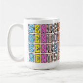 パーソナライズされたシニア2025プライド コーヒーマグカップ (左)